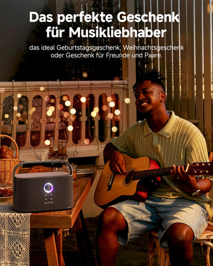 Ikarao Shell S2 Karaokemaschine mit Textanzeige und 2 Mikrofonen