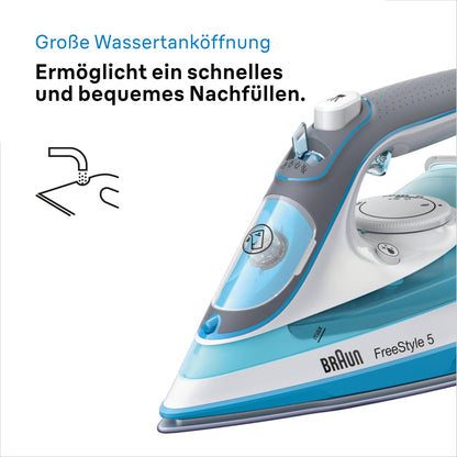 Braun TexStyle 5 SI 5006 BL Dampfbügeleisen, 2600 W, blau