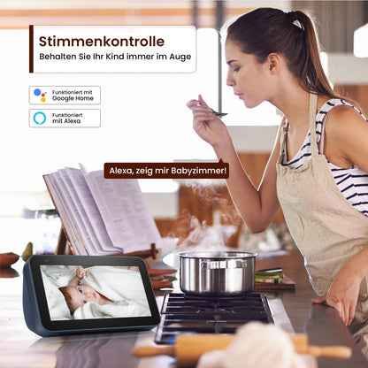 AMOROM WLAN Überwachungskamera Innen 360° KI - 4er Set