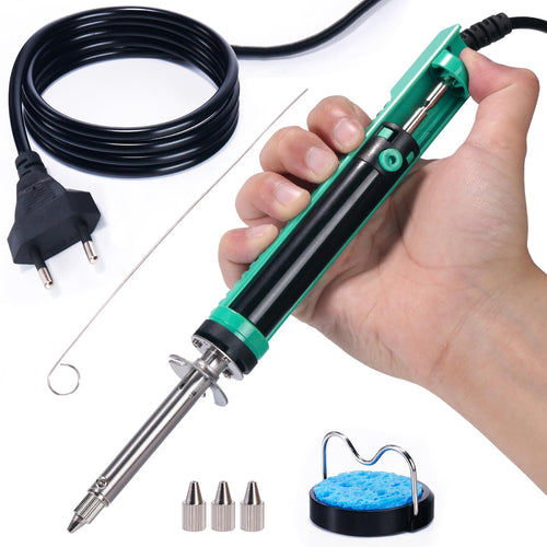 YIHUA 929D-V Elektrischer Entlötkolben mit Entlötpumpe und 3 Düsen für Durchstecklötungen
