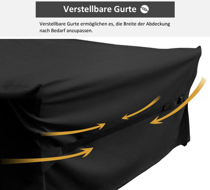 Dokon Gartenmöbel Abdeckung wasserdicht, 250x210x90 cm, 420D Oxford