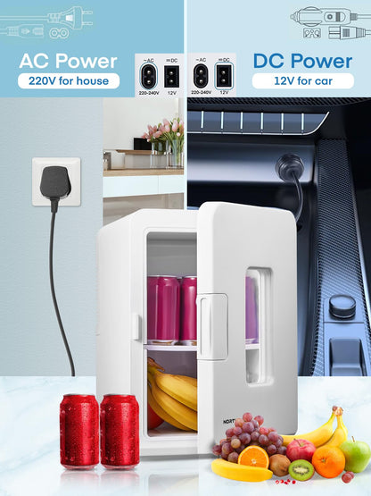 NORTHCLAN 2-in-1 Minikühlschrank 15L Tragbar Kühl/Heiz – Schwarz
