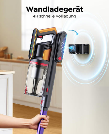 Fieety Ultra 10 Akku-Staubsauger 600 W mit Tierpflegebürste