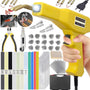 VTSHENY Kunststoff Schweissgerät 220W 2-in-1 Reparatur-Set H-220W mit Koffer und Schweissnägeln