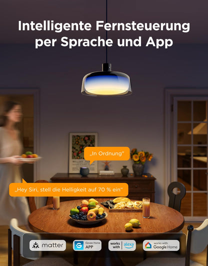 Govee H60C1 Pendelleuchte Esstisch, RGBIC Hängelampe mit Matter