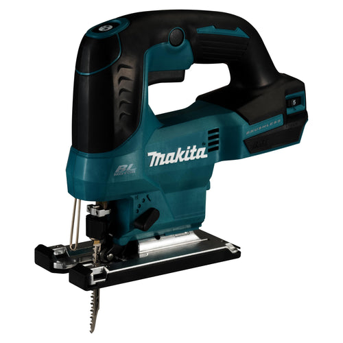 Makita DJV184Z Akku-Pendelhubstichsäge 18V – Ohne Akku/Lader. Bügelgriff, blau-schwarz. Für präzise Materialtrennung.