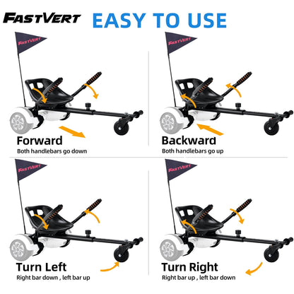 Fastvert Umweltfreundlicher Hoverboard Sitz – Universal, Sicher
