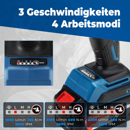 Dong Cheng Akku-Schlagschrauber DCPB488 18V, 488 Nm, bürstenlos