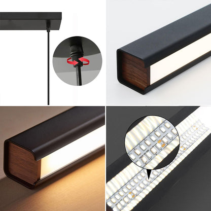 SENFAY LED Hängelampe Esstisch dimmbar, Pendelleuchte schwarz 120 cm
