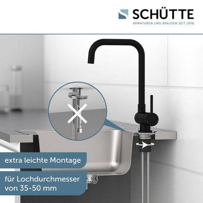 SCHÜTTE 24556 WINDOW Küchenarmatur Unterfenster umklappbar Schwarz