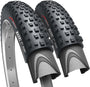 Fincci MTB Reifen Set 27.5 x 2.35 – 2x Faltreifen 60-584 schwarz mit Stollenprofil