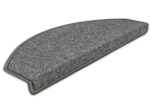 Kettelservice-Metzker Stufenmatten Rambo 15er Set Halbrund Hellbeige, halbrunde Treppenmatten aus Polypropylen