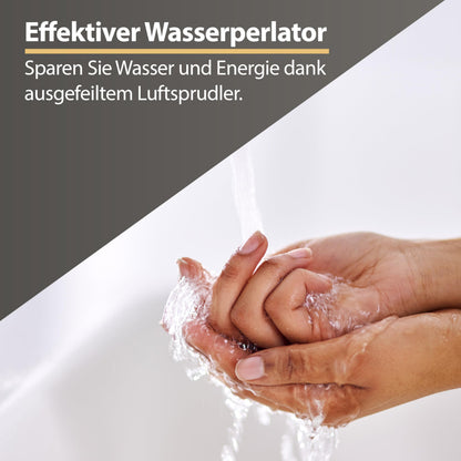 Planetmöbel Waschtischarmatur Einhebelmischer - Schwarz Matt 17 cm