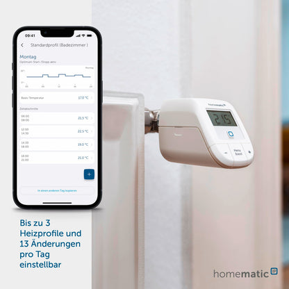 Homematic IP Erweiterungsset Heizen – Basic, 3 Thermostate