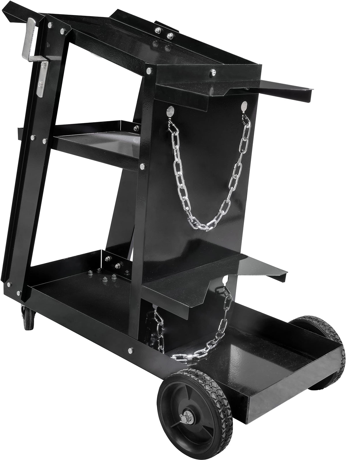 Güde 20038 GSW200 Schweisswagen für Schweissgeräte – Schwarz. Rollwagen mit Ablagen und Flaschenhalter für Schweissgeräte.