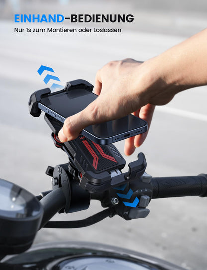 Lamicall Handyhalterung für Motorrad & Fahrrad, vibrationsgedämpft