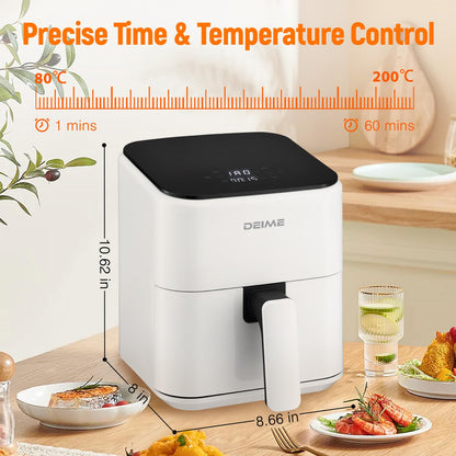 DEIME Heissluftfritteuse RA311D, 2,5 l, kompakter digitaler Airfryer