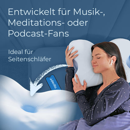 Derila Ergo Kopfkissen Memory Foam Nackenkissen für Seitenschläfer