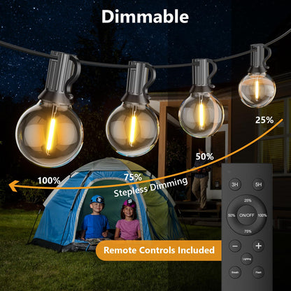 LEDLicht Outdoor LED Lichterkette 45M - 75 LED Dimmbar Warmweiss