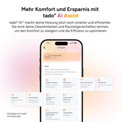 tado° Smartes Heizkörperthermostat X Starter Kit mit Bridge X