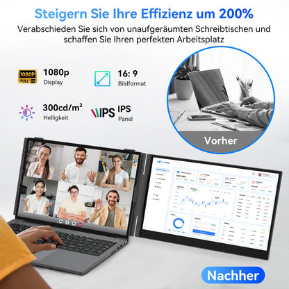 Blackview SCM6 Laptop Bildschirmerweiterung 14 Zoll FHD IPS