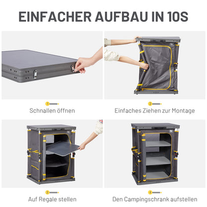 TIMBER RIDGE Campingschrank faltbar, Campingküche mit Tragetasche