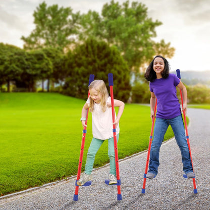 Indy Steady Stelzen – verstellbare Kinderstelzen aus Aluminium, rot