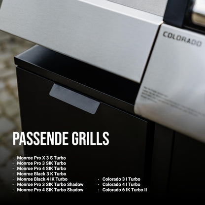 Enders Modularer Trolley für Gasgrill Monroe Pro & Colorado, schwarz