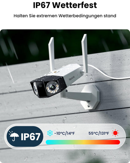 Reolink Duo 3 WiFi 16MP Überwachungskamera Aussen, 180° Panorama