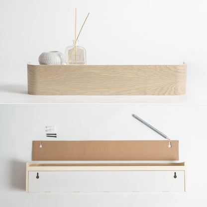 Kazai. Wandgarderobe "Toke", modernes Design, Eiche/Weiss