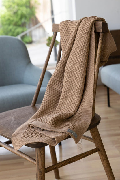 Disana Waben-Strickdecke Bio-Merinowolle Babydecke - Natur