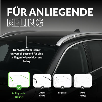 Owen Dachträger 3.0 Pro für bündige Reling - Silber 120cm