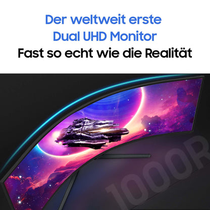 Samsung Odyssey Neo G95NC Curved Gaming Monitor - 57 Zoll, Weiss