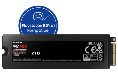Samsung 990 PRO NVMe M.2 SSD mit Heatsink - 2 TB