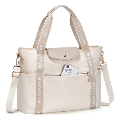 Missnine Laptoptasche Damen 15,6 Zoll Tote Bag Arbeitstasche