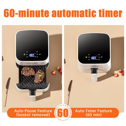 DEIME Heissluftfritteuse RA311D, 2,5 l, kompakter digitaler Airfryer