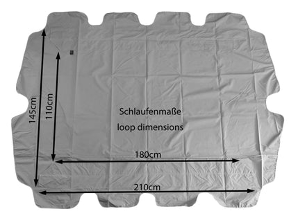 QUICK STAR Ersatzdach für Hollywoodschaukel 210 x 145 cm Bordeaux
