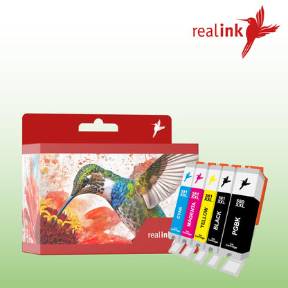 realink TS705a Drucker-Bundle - inkl. 10 Tintenpatronen Set