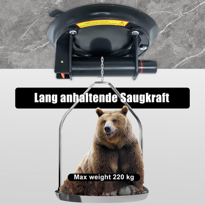 YYDENTOOL Vakuum-Saugheber 2er Set mit Manometer, 220 kg Tragkraft
