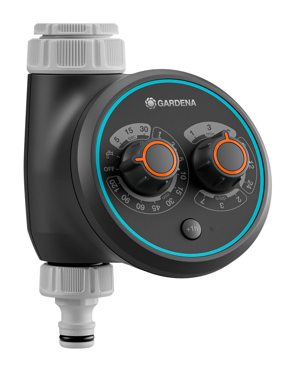 Gardena Water Control Easy Plus Bewässerungscomputer (01897-20) mit zwei Drehreglern zur Bewässerungssteuerung