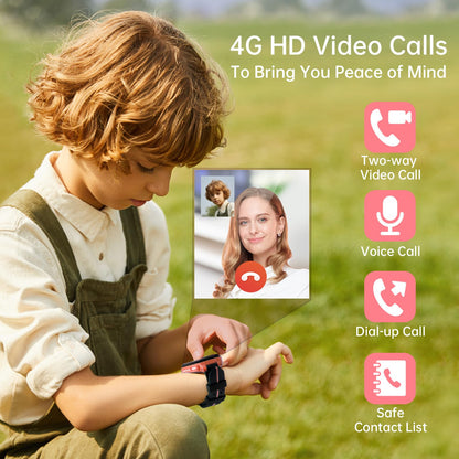imoo Z1 Kinder-Smartwatch mit GPS, Videoanruf, IPX8 wasserdicht, Rosa
