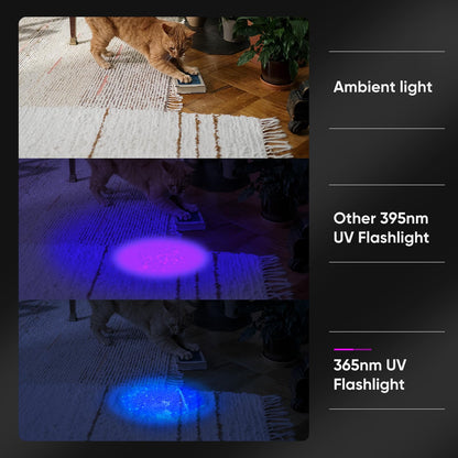 LUXNOVAQ UV-Taschenlampe 365 nm 30W Schwarzlicht aufladbar