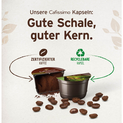 Tchibo Cafissimo milk Kapselmaschine mit Milchaufschäumer Weiss