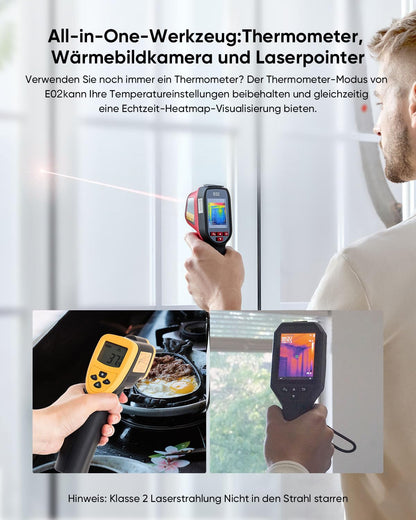 HIKMICRO E02 Wärmebildkamera SuperIR 240 x 240 mit visueller Kamera