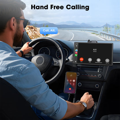 LAMTTO Wireless CarPlay Display 9 Zoll Touchscreen für Android Auto
