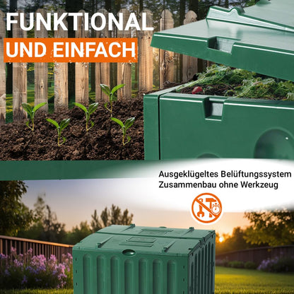 Garantia ECO-King Komposter 400 Liter grün Schnellkomposter