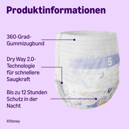 by Amazon Disney Windelhosen Grösse 5 (12–17 kg), 140 Stück