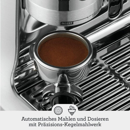 Sage The Barista Pro Siebträgermaschine - Schwarzer Edelstahl