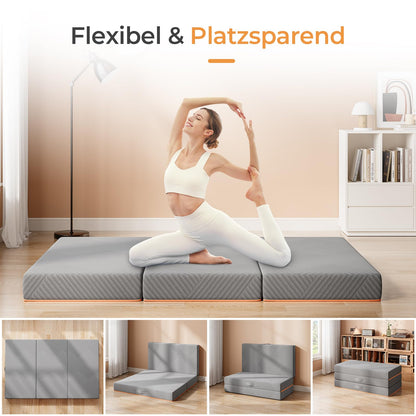 Vesgantti Klappmatratze Gästematratze – Gel Schaumstoff 140x195cm