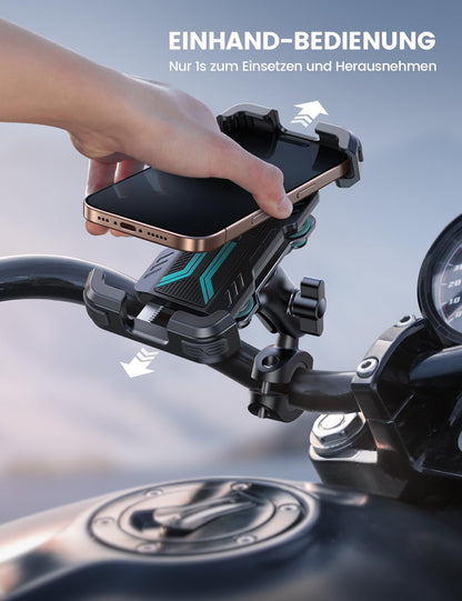 Lamicall Handyhalterung Motorrad & Fahrrad, vibrationsgedämpft